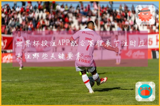 世界杯投注APP配合赛程表下注时应关注哪些关键要素